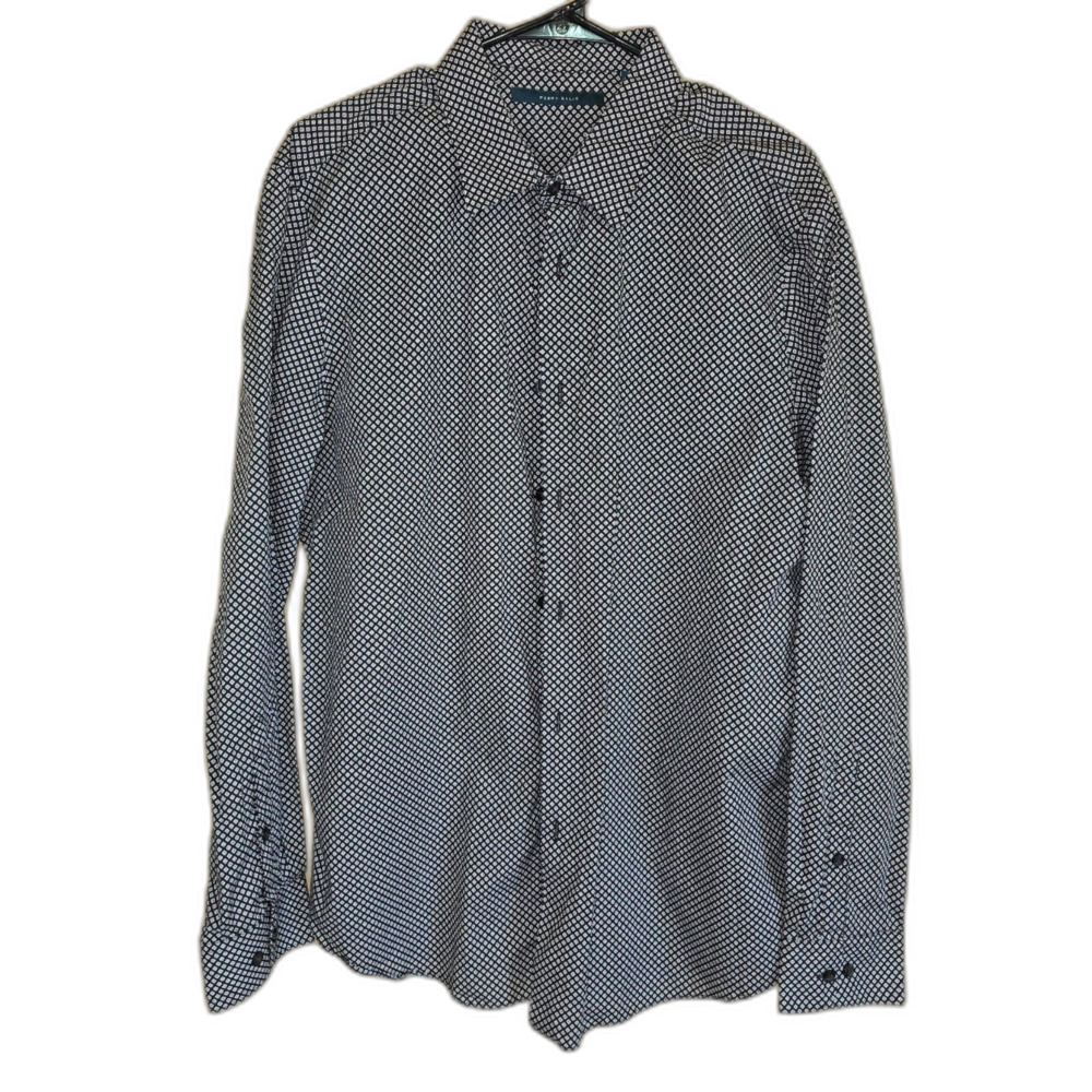 Perry Ellis Men’s Long-Sleeve Button-Down Shirt – XL – Casual Classic Fit